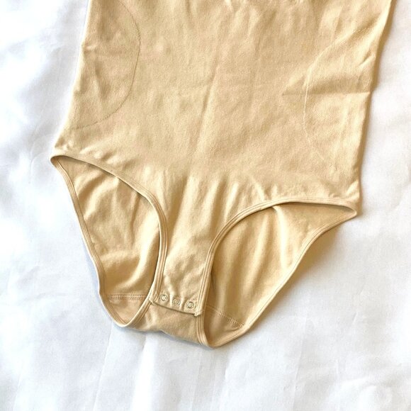 Shapermint Essentials All Day Every Day Scoop Neck Bodysuit L Nude NWT 95001 - Picture 2 of 8